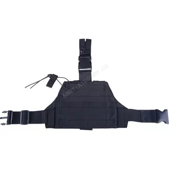 Stehenní panel Molle - Černý - GFC Airsoft