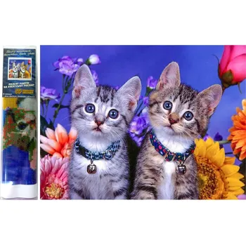 Diamantové malování Norimpex Diamantové malování Dvě koťata 30x40cm