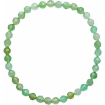 Náramek Chryzopras náramek extra AA kvalita broušené korálky obvod cca 16 až 22 cm