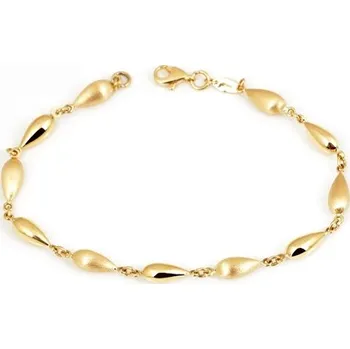 Náramek Dámský náramek ze žlutého zlata článkový ZLNA1322F 18 cm + Dárek zdarma