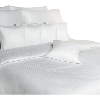 Povlečení Dadka Atlasové povlečení Atlas grádl bílý pruh Polycotton 140x200 70x90