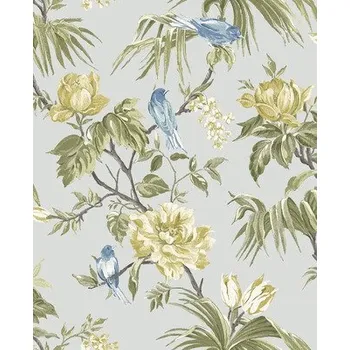 Tapeta Vliesová tapeta 118257 Next vol. 1 Květinový motiv zeleno šedo žlutá