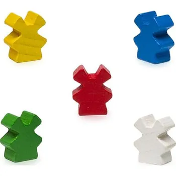 Příslušenství k deskovým hrám Dřevěný žeton - Mlýn, barva žlutá