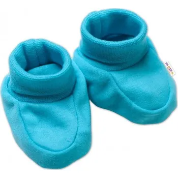 Dětská móda Capáčky kojenecké bavlna - GIRAFFE tyrkysové - vel.0-4měs.