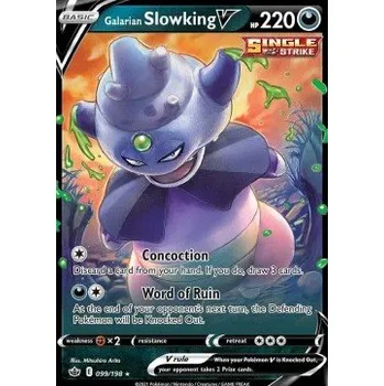 Karetní hra Pokémon CRE 099/198 Galarian Slowking V - Chilling Reign