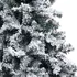 Vánoční stromek vidaXL 3077741 umělý vánoční stromek s LED zasněžený zelený