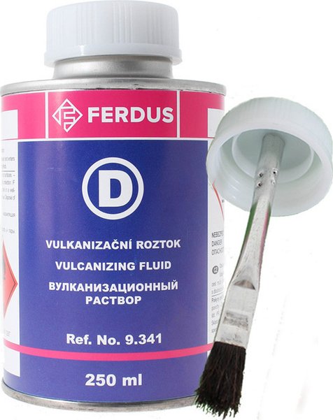 Vulkanizační roztok D 250 ml + menší štětec