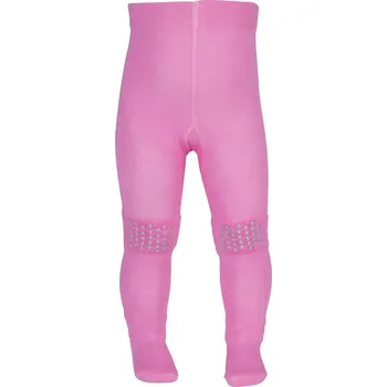 Protiskluzové punčocháče tmavě růžové SAFA z bavlny Velikost: 86/92