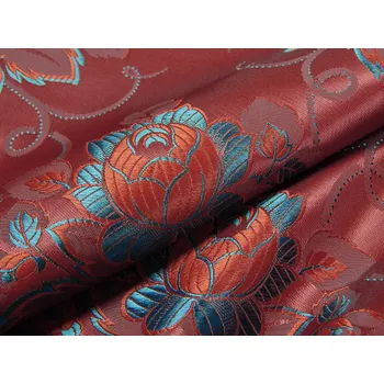 HEDVA ČESKÝ BROKÁT Ondrin 160 krojový brokát VINNÝ LIST ŠLAHOUNY vínová | 73