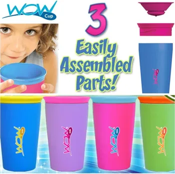 Dětský spotřebič Dětský vodotěsný hrnek 360° WOW Cup - růžový