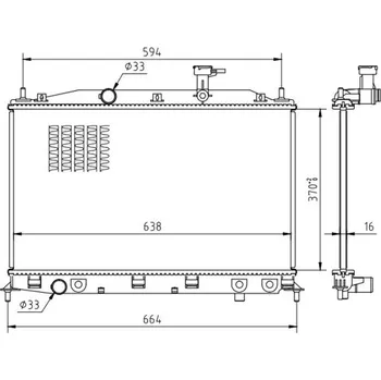 Chladič motoru Chladič, chlazení motoru HART 637 156