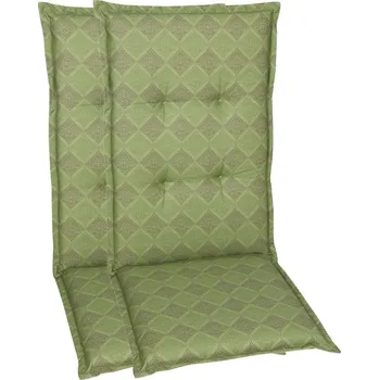 Podsedák GO-DE Textil Sada zahradních podsedáků Raute (střední opěrka, 2 kusy, zelená)