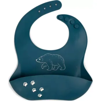 Bryndák FILIBABBA silikonový bryndáček s potiskem Bear Medvěd