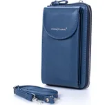 Jennifer Jones Mini kabelka na telefon a peněženka s popruhem na krk modrá 1125