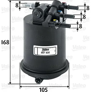 Palivový filtr Palivový filtr VALEO 587530