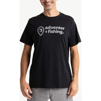 Rybářské oblečení Adventer & fishing Tričko krátký rukáv Black - S