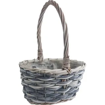 Truhlík Koš oválný šedý malý P2046/M