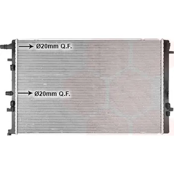 Chladič motoru Chladič, chlazení motoru VAN WEZEL 43012714