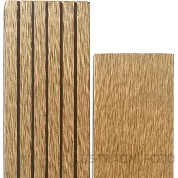 Terasové prkno WPC zakončovací lišta 8 x 73 mm 2,9 m dark grey