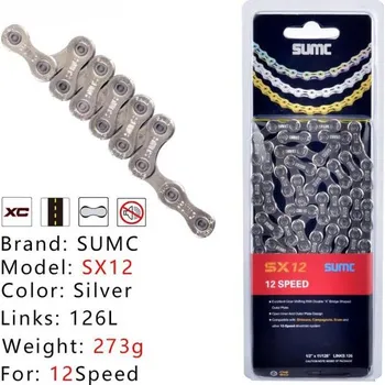 Řetěz na kolo řetěz IIIPro SX12 silver SRP 12sp.