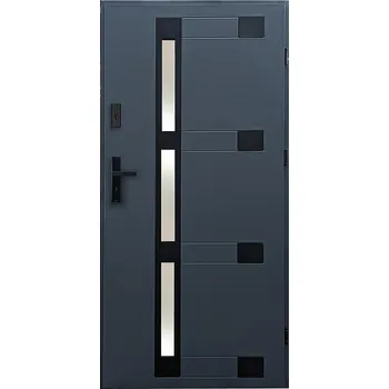 Interiérové dveře Vchodové dveře Faro 90P antracit