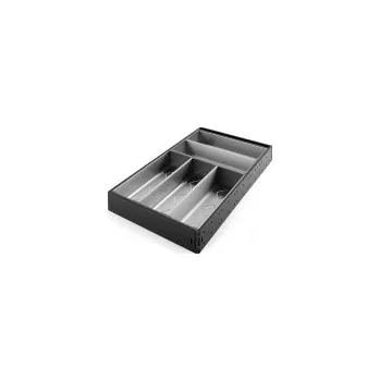 Příborník do zásuvky Strongmax příborník kompletní sada h=500, š=276mm černá, včetně misek 3+2