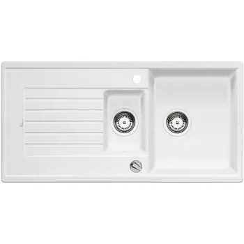 Granitový dřez Blanco ZIA 6 S Silgranit bílá soft oboustranné provedení s excentrem - 527206 + ZÁRUKA 3 ROKY ZDARMA