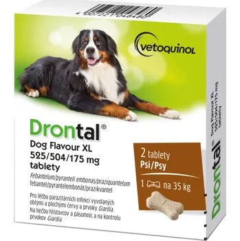 Antiparazitikum pro psa Recenze Bayer Drontal Plus Flavour 35 kg 2 tbl.