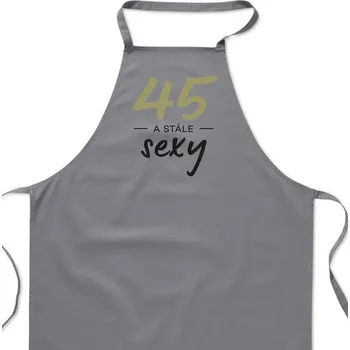 Kuchyňská zástěra Zástěra šedá - 45 a stále sexy
