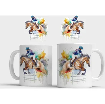 Hrnek s koněm VII - Růžová