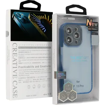 Pouzdro na mobilní telefon Pouzdro Liavec AG Matte Series pro Iphone 15 Plus světle modré