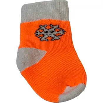 Dívčí oblečení Dětské froté ponožky s lycrou oranžové, Velikost: 15 - 16 (22 - 24), Barva: Oranžová