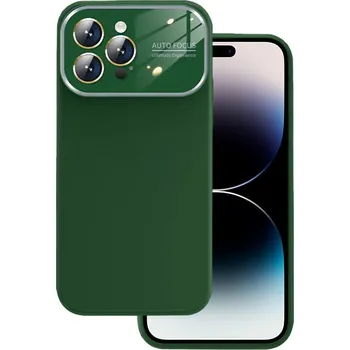 Pouzdro na mobilní telefon Měkké silikonové pouzdro na čočky pro Iphone 14 zelené
