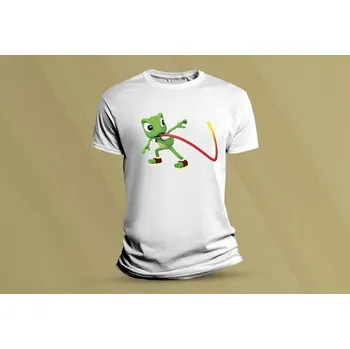 Dětské bavlněné tričko Chameleon Twist. Bílá velikost 152 (12-13 let)