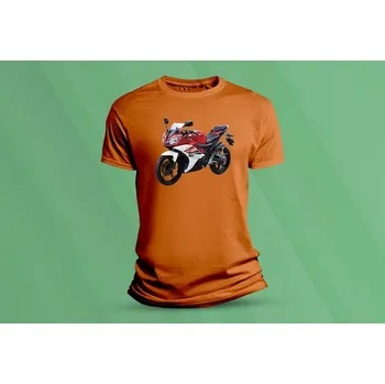 Chlapecké oblečení Dětské bavlněné tričko Yamaha R15 červená. velikost 152 (12-13 let) Oranžová