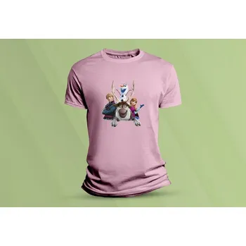 Dětské bavlněné tričko Frozen 3. Růžová velikost 152 (12-13 let)