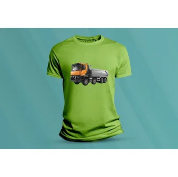 Chlapecké tričko Dětské bavlněné tričko Renault Trucks 2. velikost S Lime