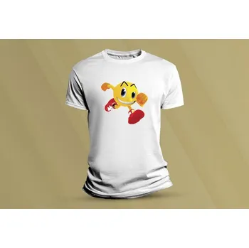 Dětské bavlněné tričko Pac-Man Ghostly Adventures. Bílá velikost 128 (7-8 let)