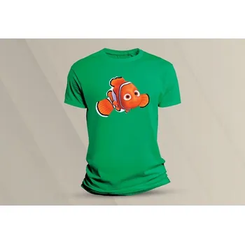 Dětské bavlněné tričko Nemo 2. velikost 116 (5-6 let) Zelená