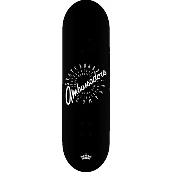 Skateboardová deska Deska Ambassadors SPIN Black 7.75 - High concave