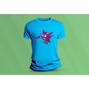 Chlapecké tričko Dětské bavlněné tričko Pokémon Haunter. velikost 104 Azurová