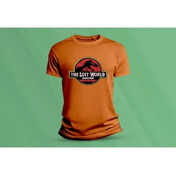 Chlapecké tričko Dětské bavlněné tričko Jurassic Park 5. velikost 104 (3-4 roky) Oranžová