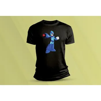 Dětské bavlněné tričko Mega Man X. Černá velikost 116 (5-6 let)