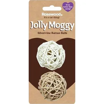 Hračka pro psa Rosewood Pet Products Ltd Hračka cat ratan koule 2 ks RW