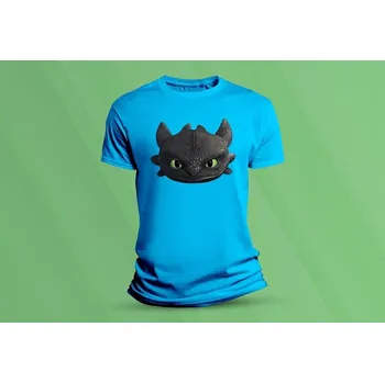 Chlapecké tričko Dětské bavlněné tričko Bezzubka. velikost 116 Azurová