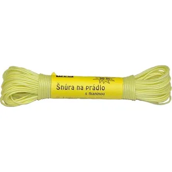 Šňůra na prádlo šňůra 30m PH potah, tkanina, mix barev 1317
