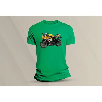 Dětské bavlněné tričko Yamaha R6 žlutá. velikost 116 (5-6 let) Zelená