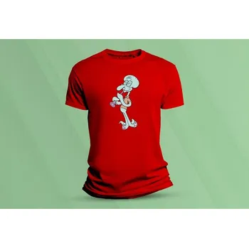 Dětské bavlněné tričko Sépiák. Červená velikost 116 (5-6 let)