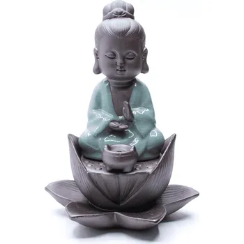 Aroma lampa Milujeme Kameny Stojánek na vonné kužely "Tekoucí dým" - Malý Buddha A1 379159