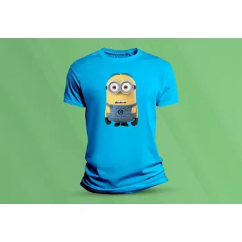 Chlapecké tričko Dětské bavlněné tričko Mimoni 2. velikost 128 Azurová